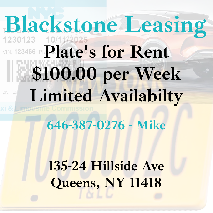 Uber TLC - Plates for Rent - An Easy Way to Drive Today Call Soon 6463870276 Uber TLC - Plates for Rent - An Easy Way to Drive Today Call Soon 6463870276